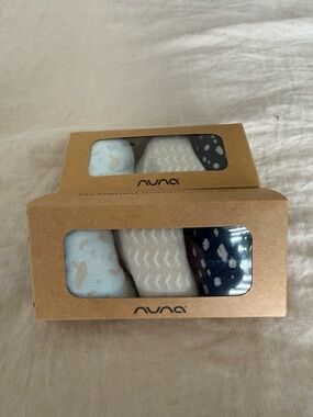 NUNA Baby Organic Supima Cotton Socks Set of 3 NIB (Box 1 of 2)